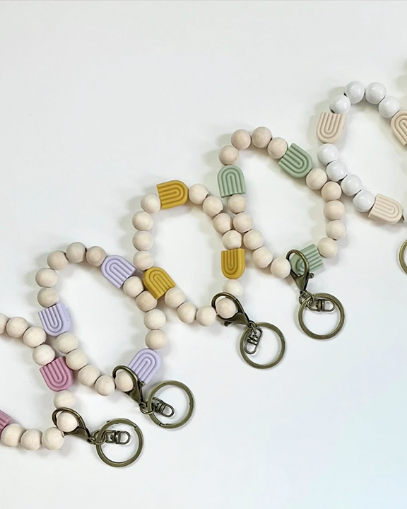Beaded Bracelet Keychain